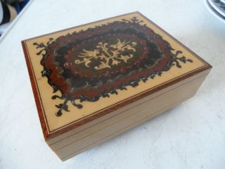 Tolle Reuge Spieluhr / Spieldose Holz Mit Intarsien Doctor Zhivago (a160) Xx Bild