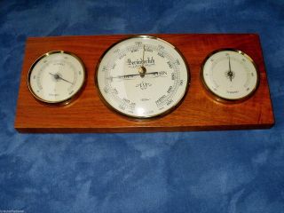 Fischer Wetterstation Barometer - Thermometer - Hygrometer Holz Bild