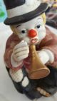 Spieluhr: Clown,  Penner Willi - Keramikfigur Nicht Bespielt Mechanische Musik Bild 3
