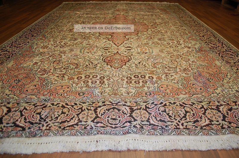 Wunderschöner Kaschmirseiden Teppich Ca: 280x185cm Frisch Gewaschen Handrug Teppiche & Flachgewebe Bild