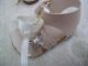 Alte Puppenkleidung Schuhe Vintage Tan Sandal Shoes Schuhe 40 Cm Doll 5 1/2 Cm Original, gefertigt vor 1970 Bild 4