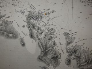Seekarte Magellan Strait 1883 South America English Crooked Sea Reaches Bild