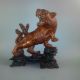 Großer Alter Tiger Alte Holz - Schnitzerei Skulptur Tier - Darstellung Geschnitzt Asiatika: China Bild 11