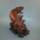 Großer Alter Tiger Alte Holz - Schnitzerei Skulptur Tier - Darstellung Geschnitzt Asiatika: China Bild 5
