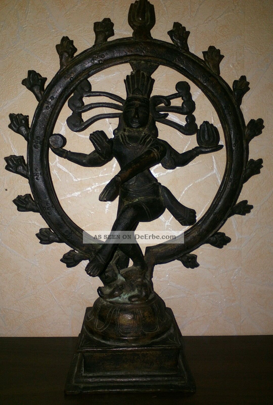 Statue Shiva Natiaj Statue,  Messing/bronze Religiöse Indische Metall Figur Alt Entstehungszeit nach 1945 Bild