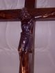 Großes Holzkruzifix,  Großer Christus,  Sehr Gut Erhalten Skulpturen & Kruzifixe Bild 1