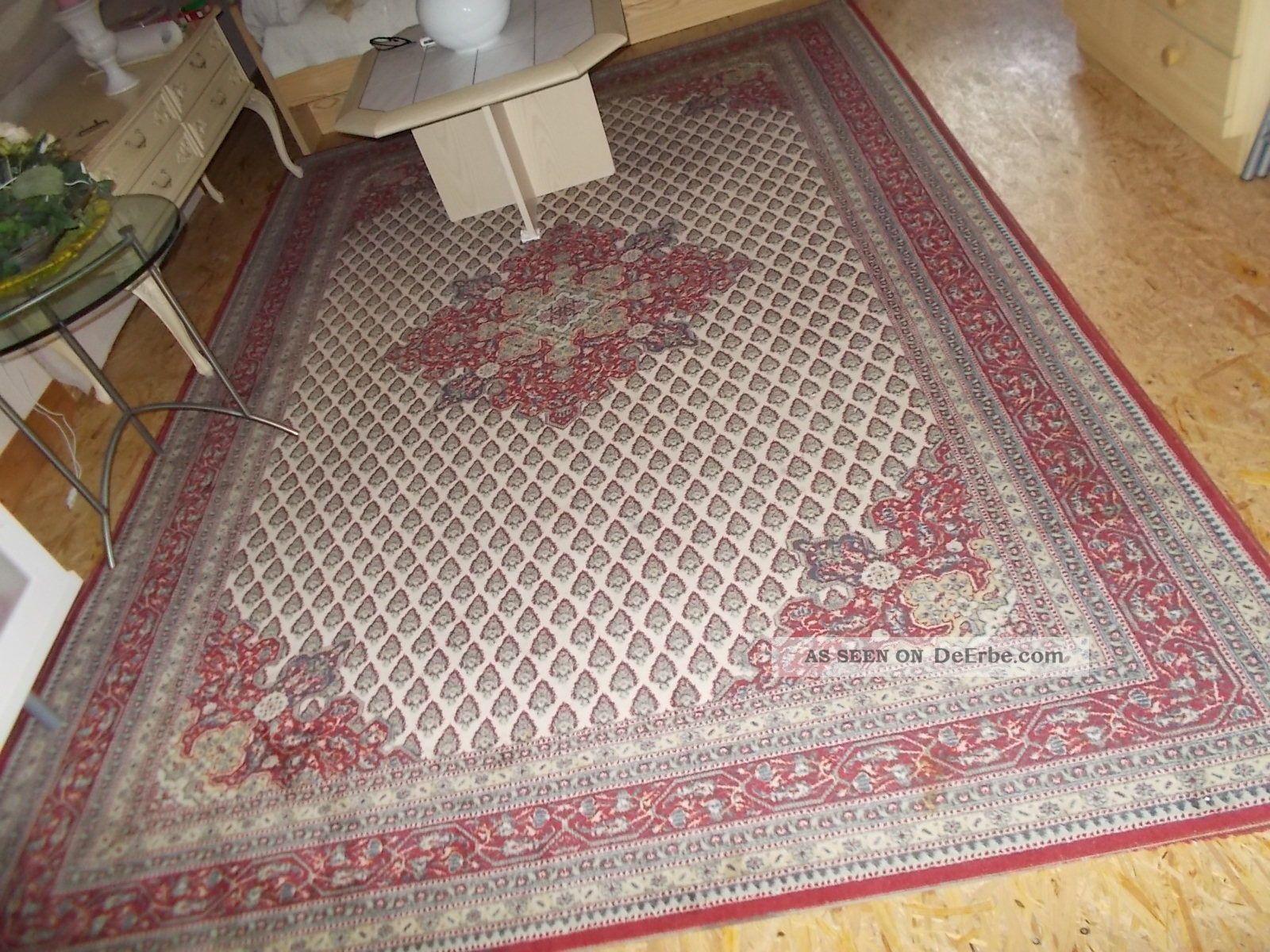 ♥ Orient Teppich ♥ 200 X 300 Cm ♥ Schurwolle ♥ Rot Muster ♥ Aus Nachlass ♥ Teppiche & Flachgewebe Bild