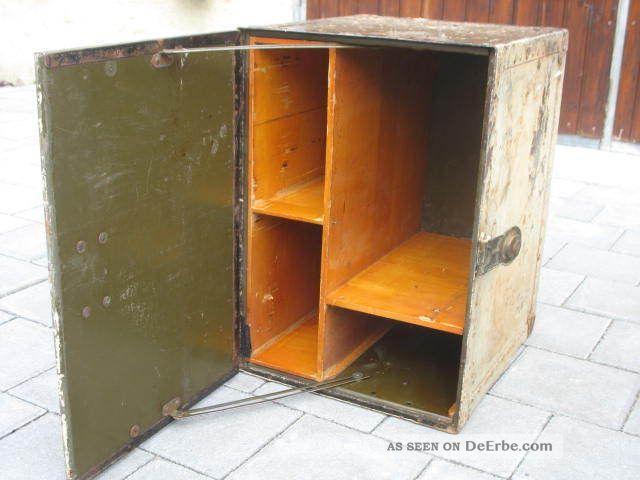 Originale U.  S.  Army Ww Ii Kiste Feldküche,  Fernschreiber,  Funker,  Dodge,  Willys ???? Alte Berufe Bild