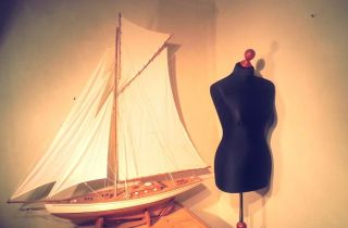 Riesiges Segelschiff,  Modellschiff Aus Holz,  Handarbeit 120 X 120 Cm Blickfang Bild