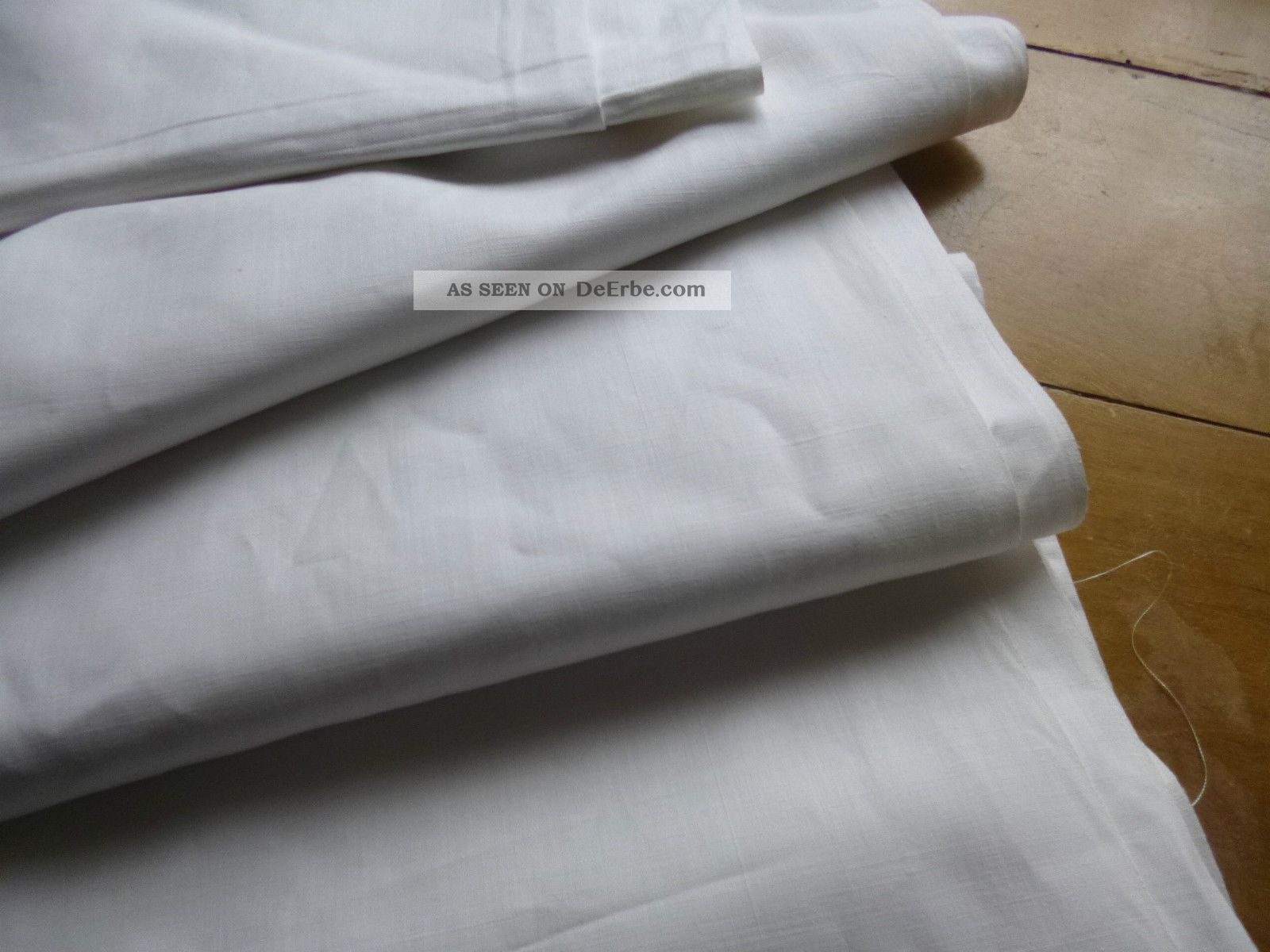 Meterware Unbenutztes Reines Leinen - Extrem Breit 308 X 244 Cm Textilien & Weißwäsche Bild