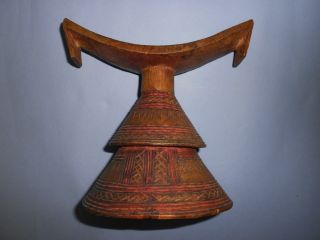 Äthiopien Originale Aus Nachlass Nackenstütze Holz Bild