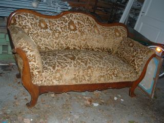 Uralte Couch Sofa Um 1900 Massiv Holz Bild