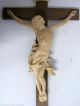 70cm Holzkreuz Kruzifix Jesus Christus Handgeschnitzt Jesuskreuz Inri Wandkreuz Skulpturen & Kruzifixe Bild 2