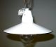 1of Antik Deckenleuchte Emaille Schirm Lampe Bauhaus Art Deco Design Loft 1920 1920-1949, Art Déco Bild 2