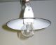 1of Antik Deckenleuchte Emaille Schirm Lampe Bauhaus Art Deco Design Loft 1920 1920-1949, Art Déco Bild 7