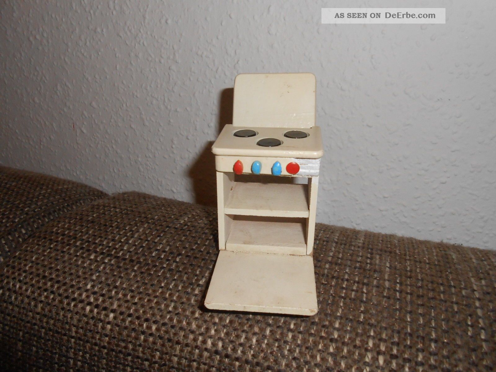 Antik, puppenstube, puppenhaus, zubehör, möbel, küche, holz, herd ...