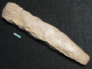 5000j.  A: Wunderbar Meisel 194mm Steinzeit Neolithikum Flint Silex Einzelgrab K Bild