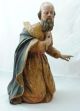 Skulptur Figur Heiliger König Krippenfigur Barock Italien Neapel 18.  Jahrhundert Vor 1900 Bild 2