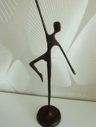 TÄnzerin Ballerina Figur Bronze? - Farben Skulptur Frau Kunst Dachbodenfund 26 Cm Bild