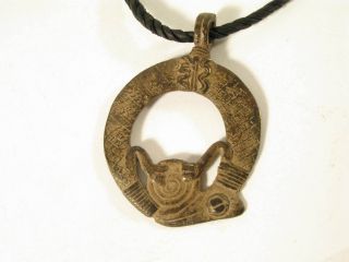Schönes Amulett Chamäleon Guin Gan Schmuckanhänger Brass Pendant 1a Chameleon Bild