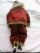 Antike Puppe Porzellan Stoff Sitzend Harlekin Pierrot Tkr Tkh ? 1900 1920 ? Doll Porzellankopfpuppen Bild 5