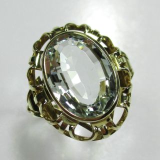 48 - Klassischer Ring Aus Gold 585 Mit Aquamarin - - - Video - 1623 - Bild