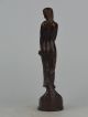 23cm Exquisite Handarbeit Alten Sandalwood Skulptur Goddess Figuren Statue Holzarbeiten Bild 2