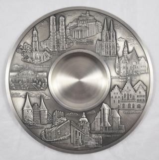 Sks Design Zinnteller: Deutsche Städte / Wahrzeichen (pewter Plate) 95 Zinn Bild