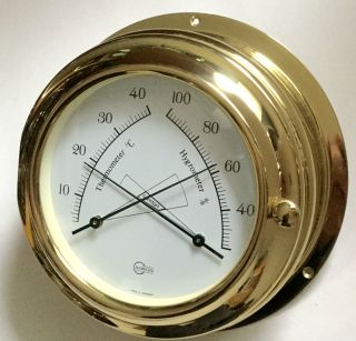 Altes Schiff Comortmeter : Thermometer & Hygrometer Von Barigo Bild