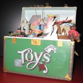 Schöne Alte Mechanische Spieluhr Toys - Spieltruhe Spieldose Bild