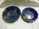 2 Hübsche Lapislazuli Schalen - Halbedelstein/2 Lapis Lazuli Bowls Gefertigt nach 1945 Bild 4