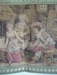 Gobelin Wandbehang 69 Cm X 24,  5 Cm Gewebt Frankreich Wirtshausszene Bambusstange Teppiche & Flachgewebe Bild 2