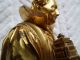 Uralte Antike Holzfigur Vergoldet Heiliger 26,  3cm Figur Holz Palmwedel 18 - 19 Jhd Skulpturen & Kruzifixe Bild 10