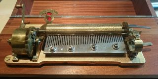 Antike Spieluhr Mit 8 Melodien Um 1880 Funktioniert Bild