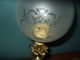 Tischlampe Antik Ital.  Jugendstil Alabaster Messing Bakelit Stecker Antike Originale vor 1945 Bild 7