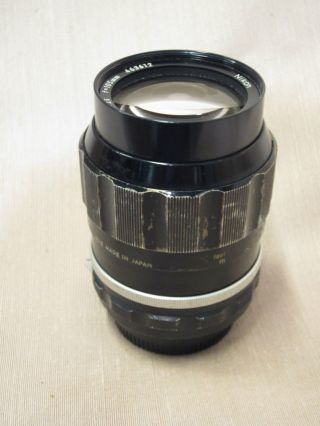 Altes Objektiv Nikon / Nikkor - P Auto 1:25 / F= 105 Mm / Nicht überprüft Bild
