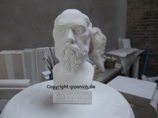 Sokrates Klein Alabastergips Dekor BÜste Philosoph SchÖn Bild
