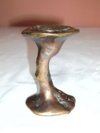 Kleiner Kerzenhalter,  Bronze / Messing Ca.  0,  72 Kilo Bild