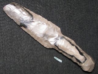 4000j.  A: Herausragend Dolch 172mm Feuerzeug Steinzeit Neolithikum Silex Flint Bild