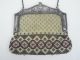 Ak22 - Damen - Handtasche Mit Perlenstickerei Wmf Straussenmarke Reines Jugendstil Accessoires Bild 7