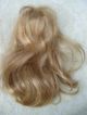 Alte Puppenteile Blonde Glatte Lang Haar Perücke Vintage Doll Hair Wig 40cm Girl Puppen & Zubehör Bild 2