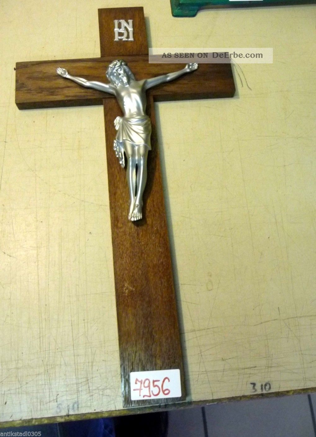 Nr.  7956.  Altes Kreuz Holzkreuz Kruzifix Skulpturen & Kruzifixe Bild