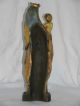 Sehr Schöne Madonna Mit Kind - Massivholz - Um 1975 - 37 Cm Skulpturen & Kruzifixe Bild 5