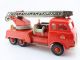 Blechspielzeug Gama 3985 Feuerwehr Drehleiter Mit Massefigur In Ovp Original, gefertigt 1945-1970 Bild 5