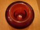 Wmf Zalloni Vase Rot Rund Durchmesser Ca.  23 Cm Sammlerglas Bild 4