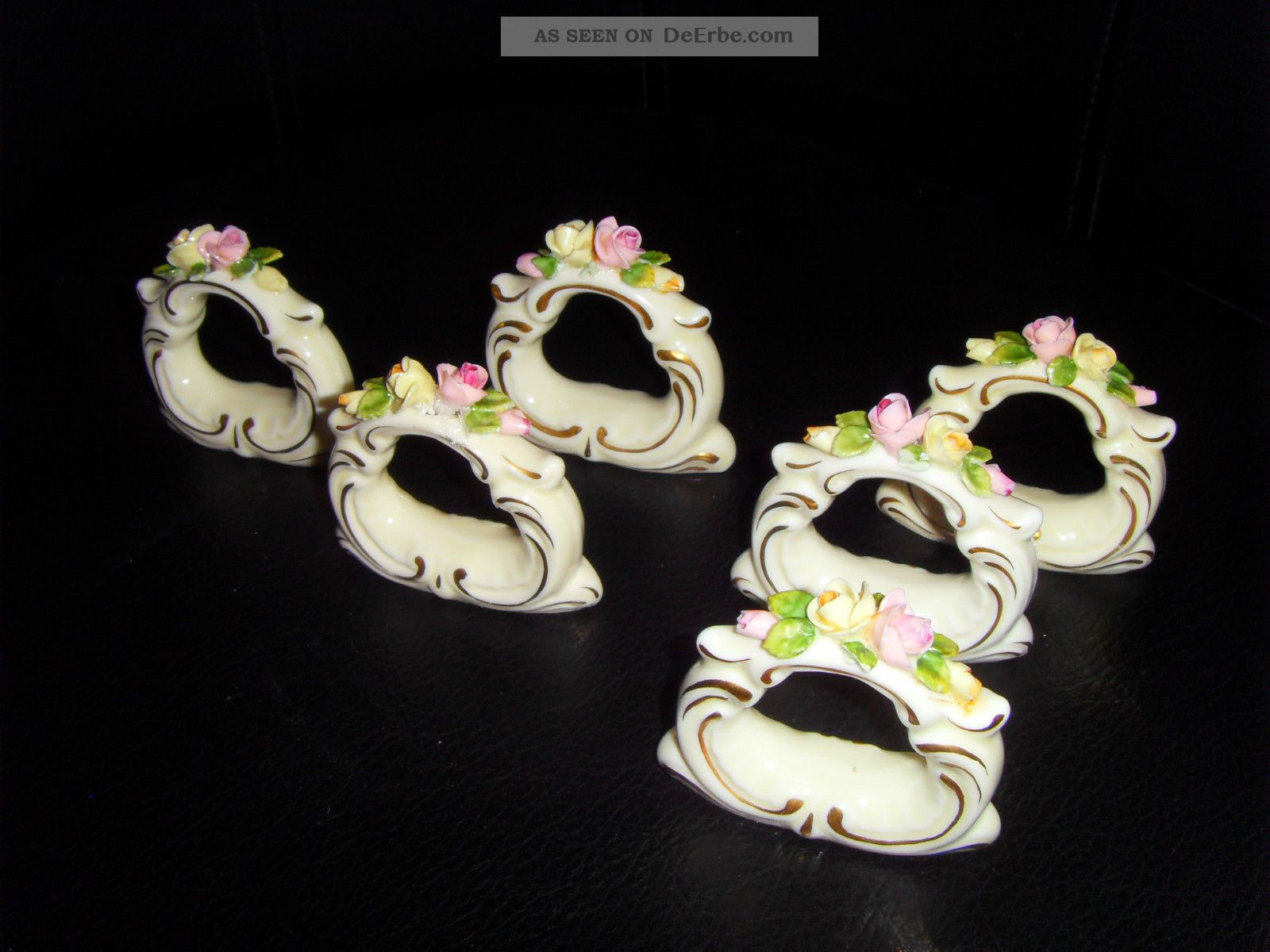 6 Alte Serviettenringe Rudolf Kämmerer Volkstedt Thüringen Nach Marke & Herkunft Bild