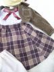 Alte Puppenkleidung Skirt Dress Jacket Hat Outfit Vintage Doll Clothes 40cm Girl Original, gefertigt vor 1970 Bild 3