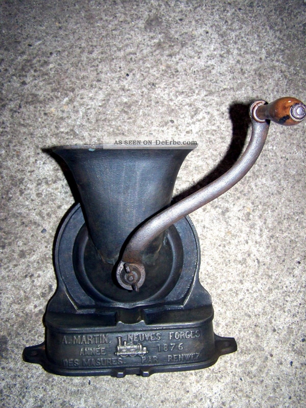 A.  Martin Mit Dampflok Kaffeemühle Kaffee Schrot Mühle Coffee Mill Steam Engine Haushalt Bild