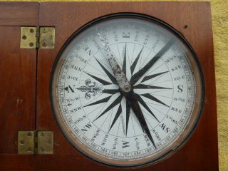Kompass,  Sehr Alter Englischer Reisekompass Hughes & Son.  Ltg London Bild
