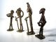 4 Antike Figuren Aus Bronze Afrika Handarbeit Seltene Sammlerstücke Bronze Bild 2
